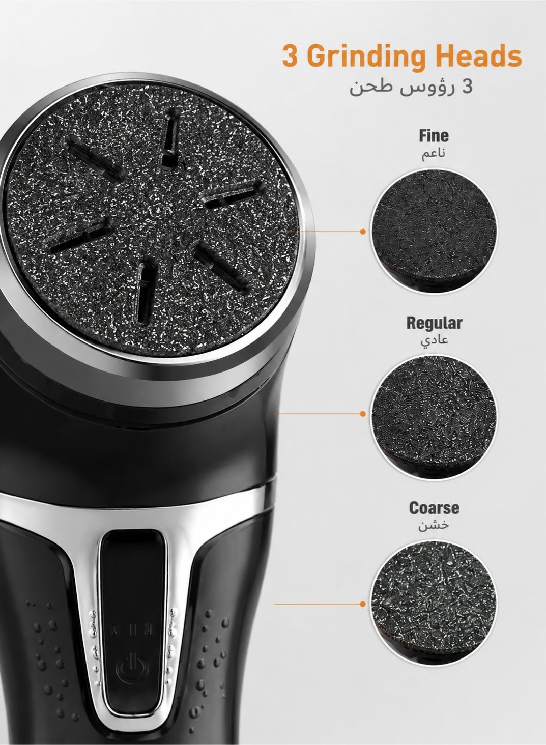 Electric Foot Scrubber & Callus Remover for Feet with Vacuum, Waterproof Rechargeable Pedicure Set for Cracked Heels & Dead Skin, 3 Roller Heads - Image 4