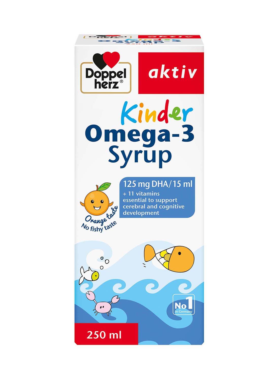 Doppelherz Aktiv Omega -3 Liquid, 250 ml