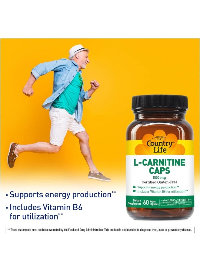 L-Carnitine 500 mg Vegan Capsules 60's - Image 4