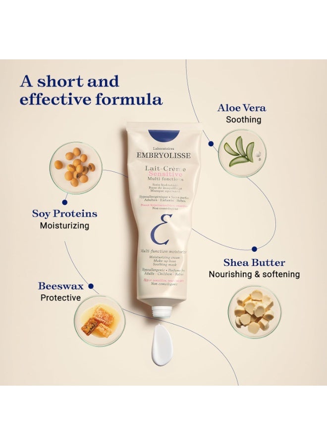 Lait Crème Sensitive - 7-in-1 multi-functional hydrating and nourishing moisturizer, Face & Body, Fragrance free - 100 ml - Image 5