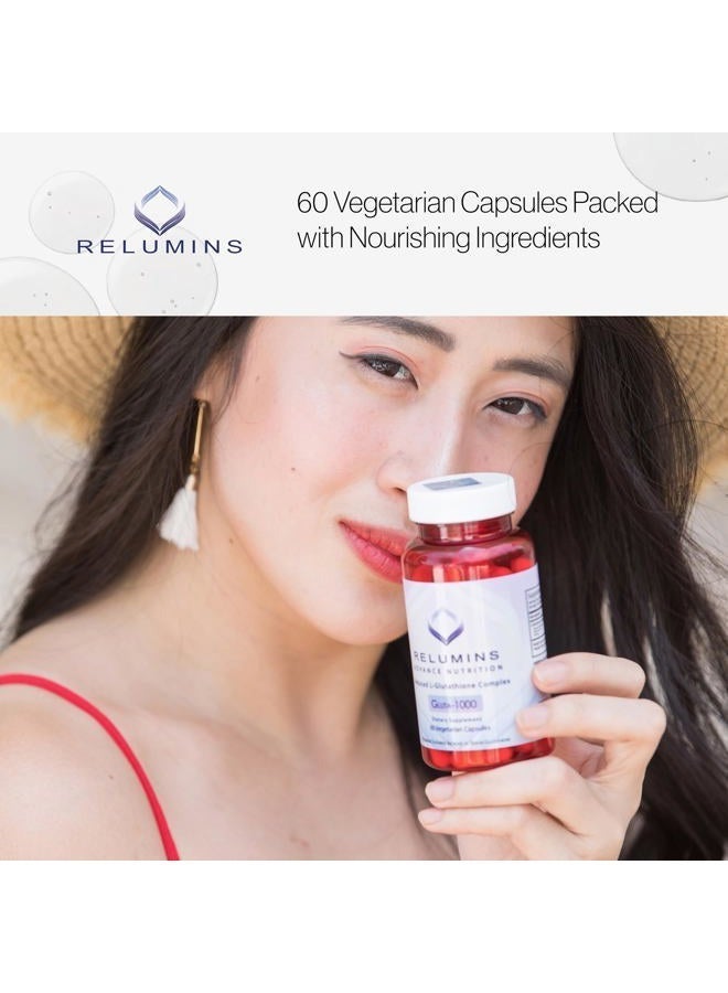 Reduced L-Glutathione Complex, Gluta-1000, 60 Capsules. Packaging May Vary