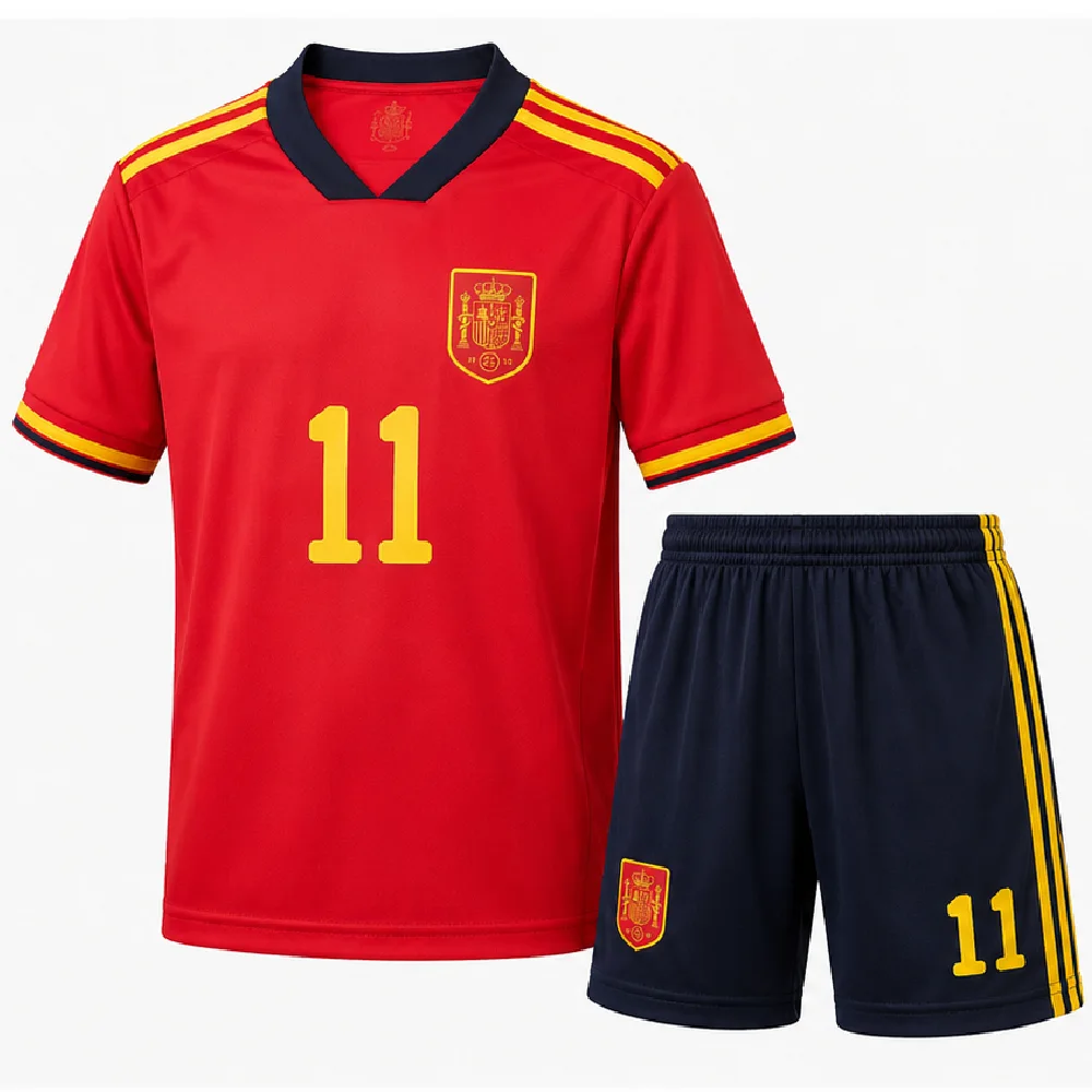 OurShopee France 2026 Home Collared Jersey and Shorts Kit for Men - Deep Blue Je