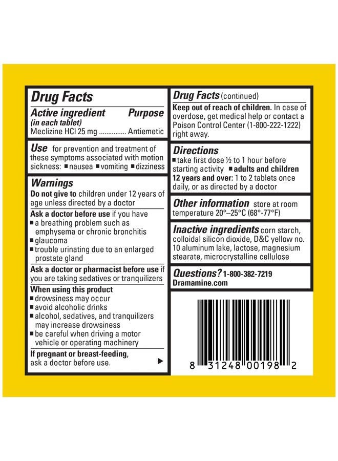 Motion Sickness Relief Less Drowsey Formula 8 Count Pack Of 1 - Image 5