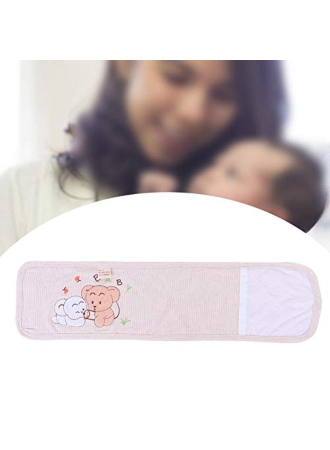 Baby Umbilical Belt, Newborn Belly Belt Cartoon Cotton Umbilical Cord Soft Infant Belly Band PInk Newborn Navel Belt Waist Support Belt for 0-12 Months Babies - Image 3