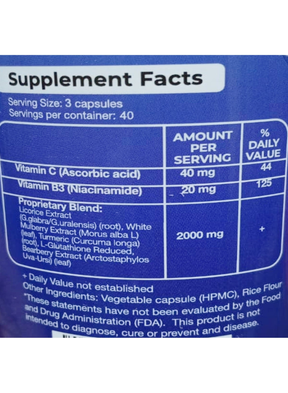 Skin Whitening Glutathione 2000 Mg 120 Vegan Capsules - Image 3