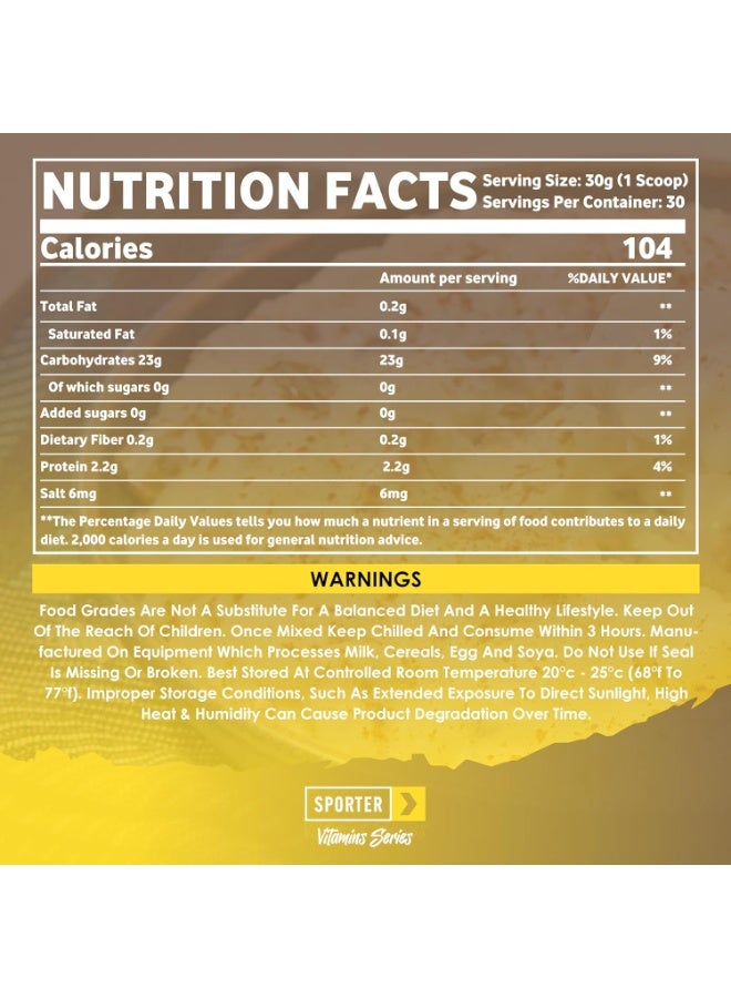 Sporter High Carbohydrate Cream of Rice Supplement - 900g, Source of Energy for Breakfast & Snacks, Easy to Digest, Low Sugar & Fat - Vegan - Unflavored - Image 5