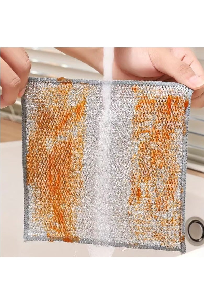 20PCS New Upgrade 3-Layer Non-Scratch Multipurpose Steel Wire Dishcloths - Reusa