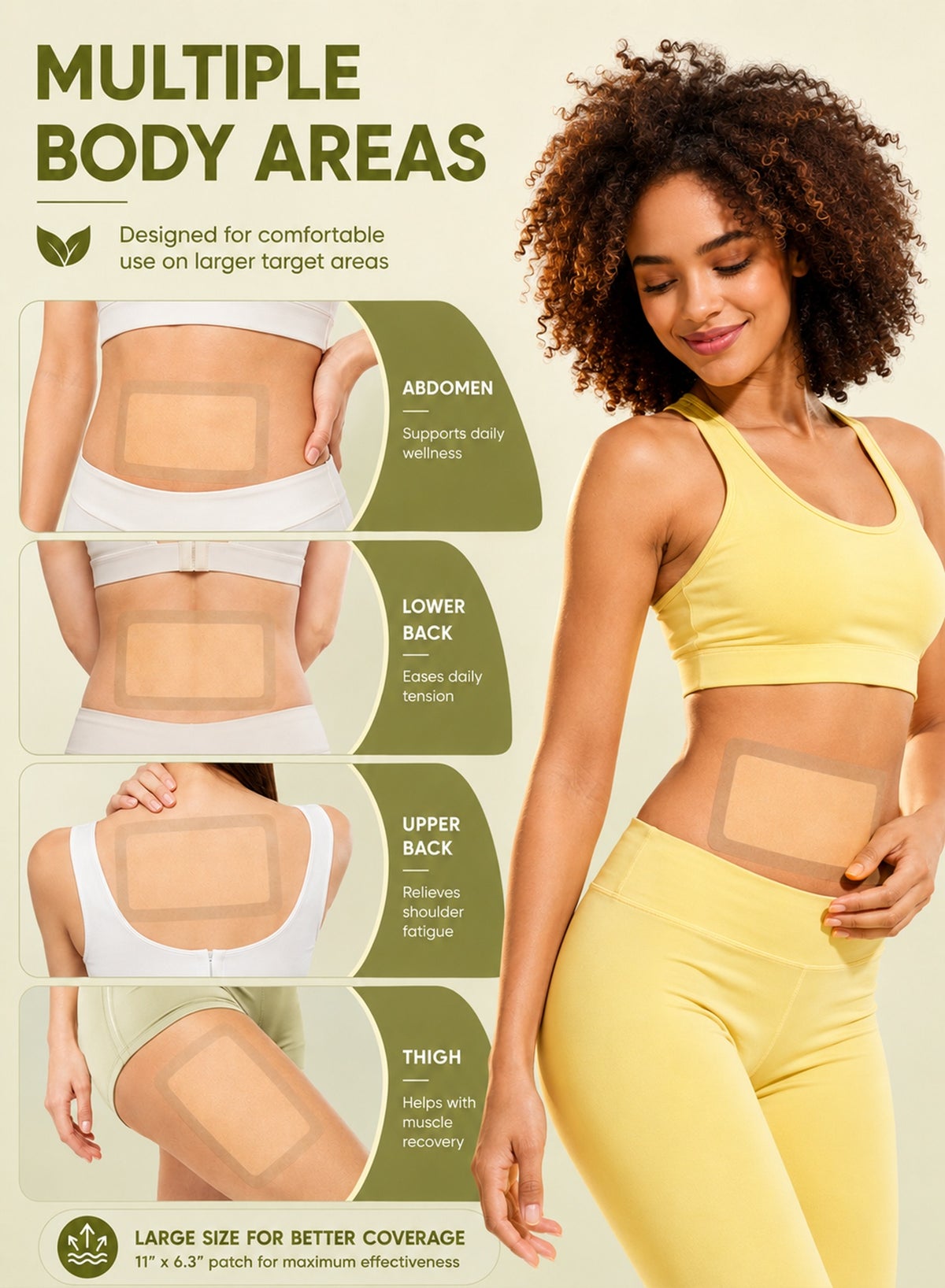 10Pack Castor Oil Pack Wrap for Liver, Stomach, Belly Button Detoxification, Castor Oil Pack Size 11" * 6.3" for Pure Castor Oil, No Washing Self Adhesive with High Absorbent Organic Cotton Flannel, 100% Leak-Free(Oil Not Included), Design for Women Men - Image 2