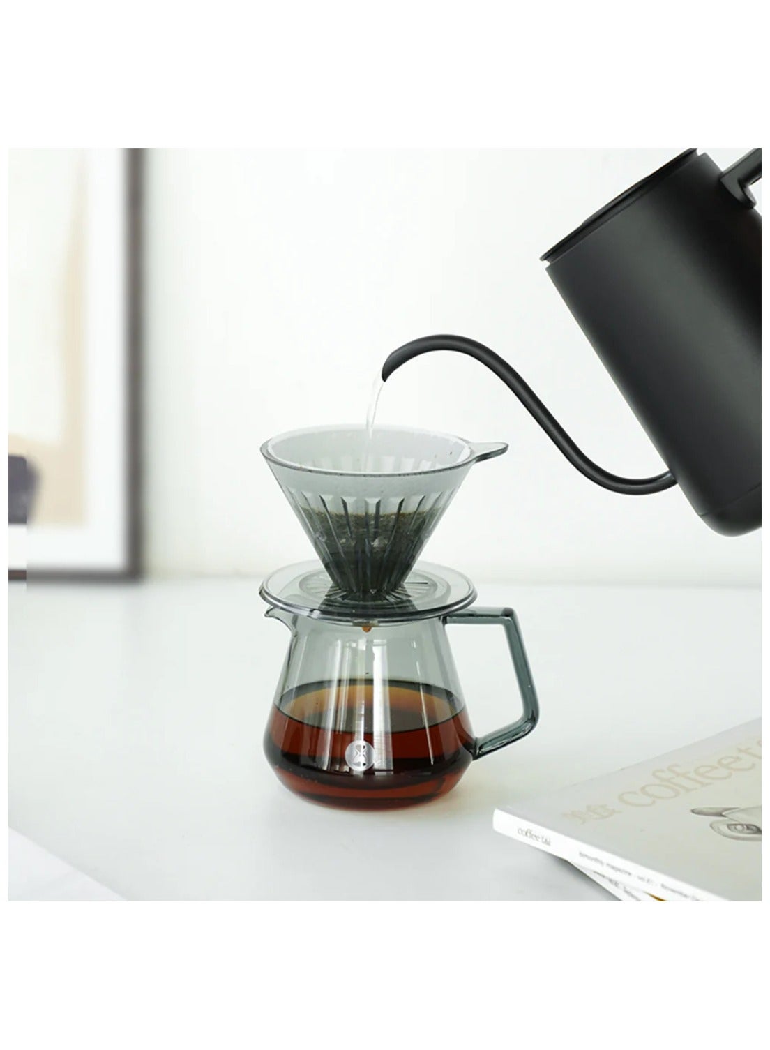 Crystal Eye V60 Brewer Set 02, Transparent Black - Image 5