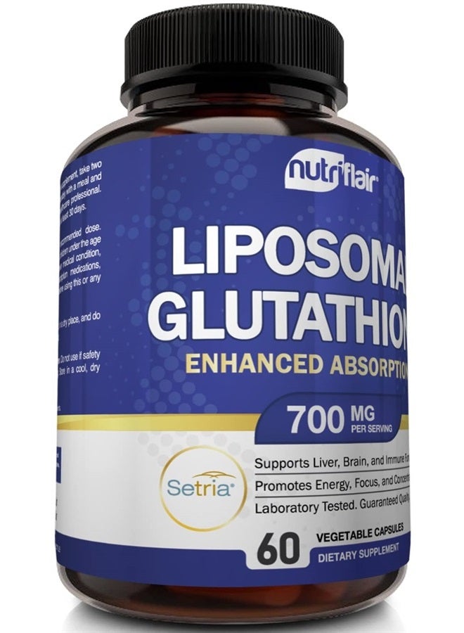 Liposomal Glutathione Setria® 700mg - 60 Vegetable Capsules - Image 6