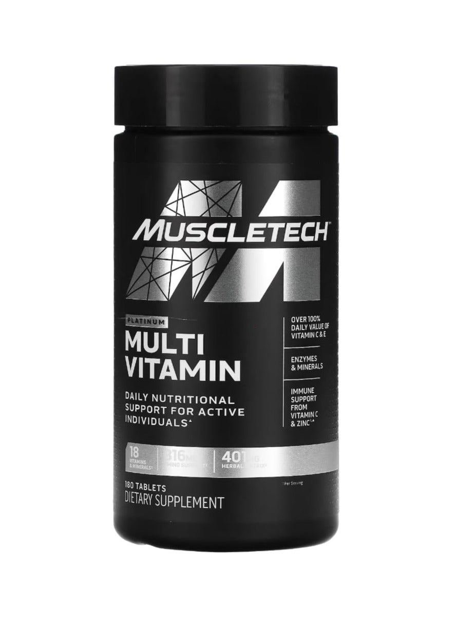 MuscleTech Platinum Multi Vitamin 180 Tablets