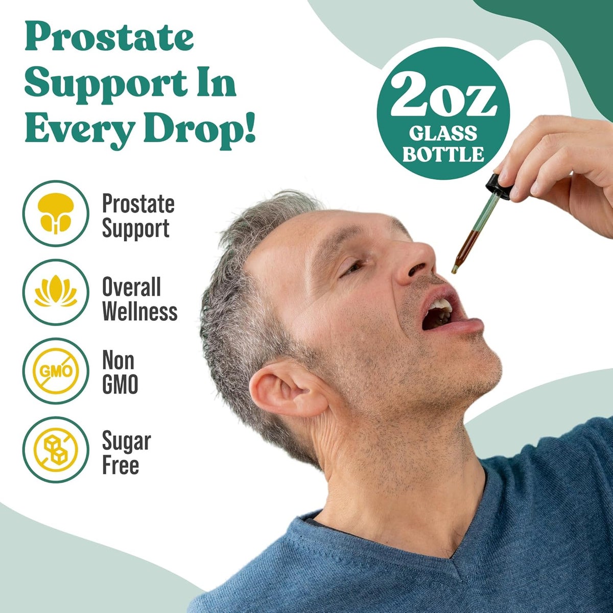 Prostavec Advanced Prostate Support Supplement Liquid Formula for Faster Absorption with Pygeum Saw Palmetto Stinging Nettle Turmeric Damiana Vegan NonGMO 2 fl oz - Image 5