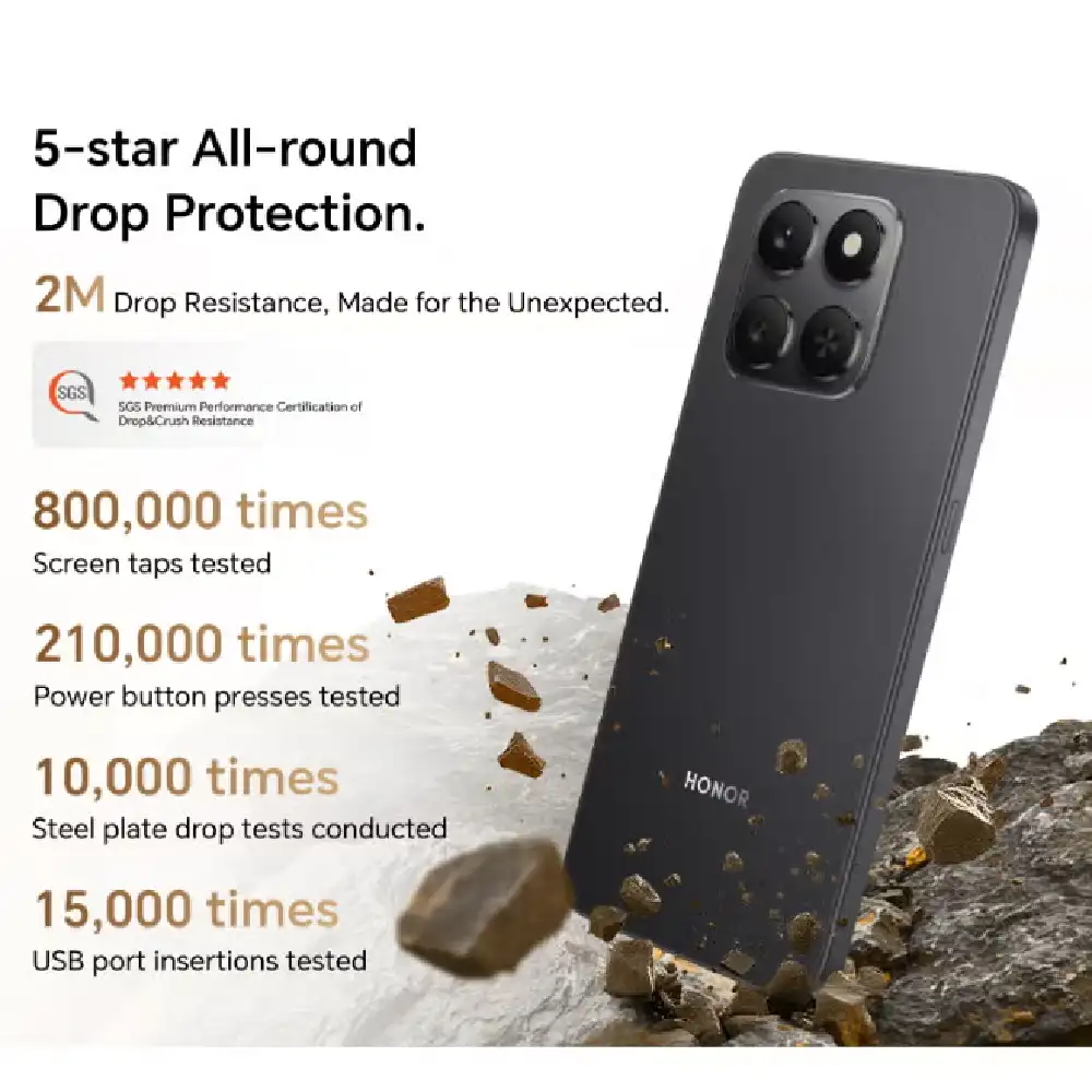 HONOR X7d 5G Smartphone 8GB RAM 256GB Snapdragon 685 6.77 Inch 120Hz Display 108MP Camera 6500mAh Battery Dual SIM Velvet Black - Image 5