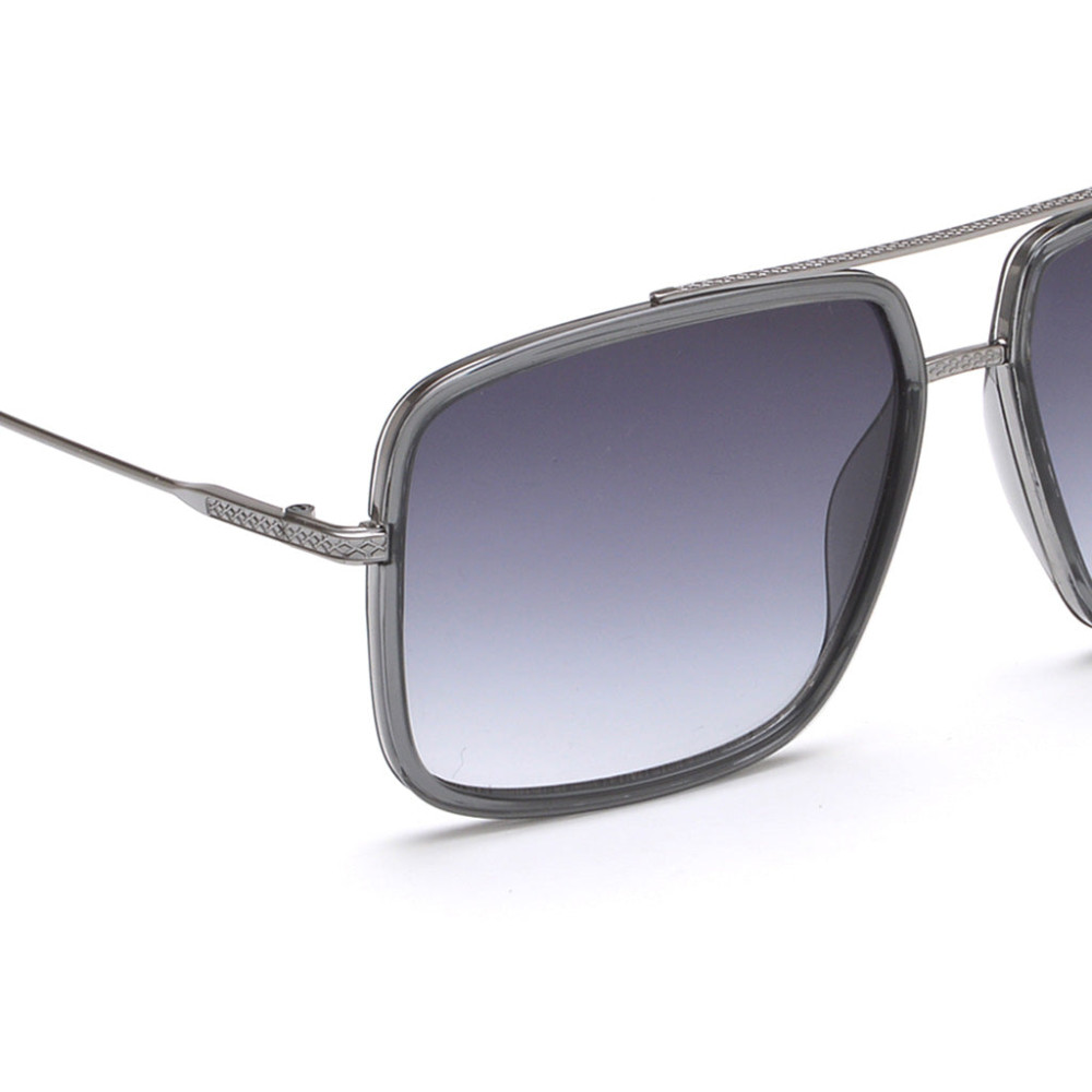 IDEE Men Gradient Green Lens Sunglasses Full Frame Pilot Shape 59-15-143mm Gunme