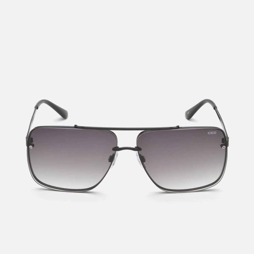 IDEE Unisex Gradient Grey Lens Sunglasses Full Frame Aviator Shape 60-13-142mm G