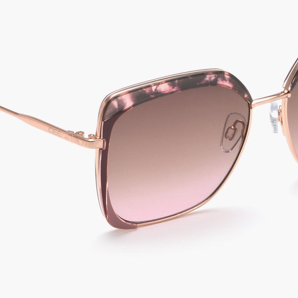 IDEE Women Gradient Brown & Pink Lens Sunglasses Full Frame Butterfly Shape 56-1