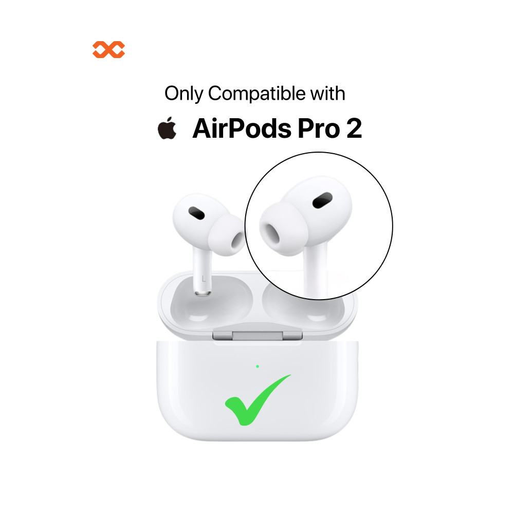Infinyty Gravix Case with Titanium Metal Edge for AirPods Pro 2 - Black - GRA004