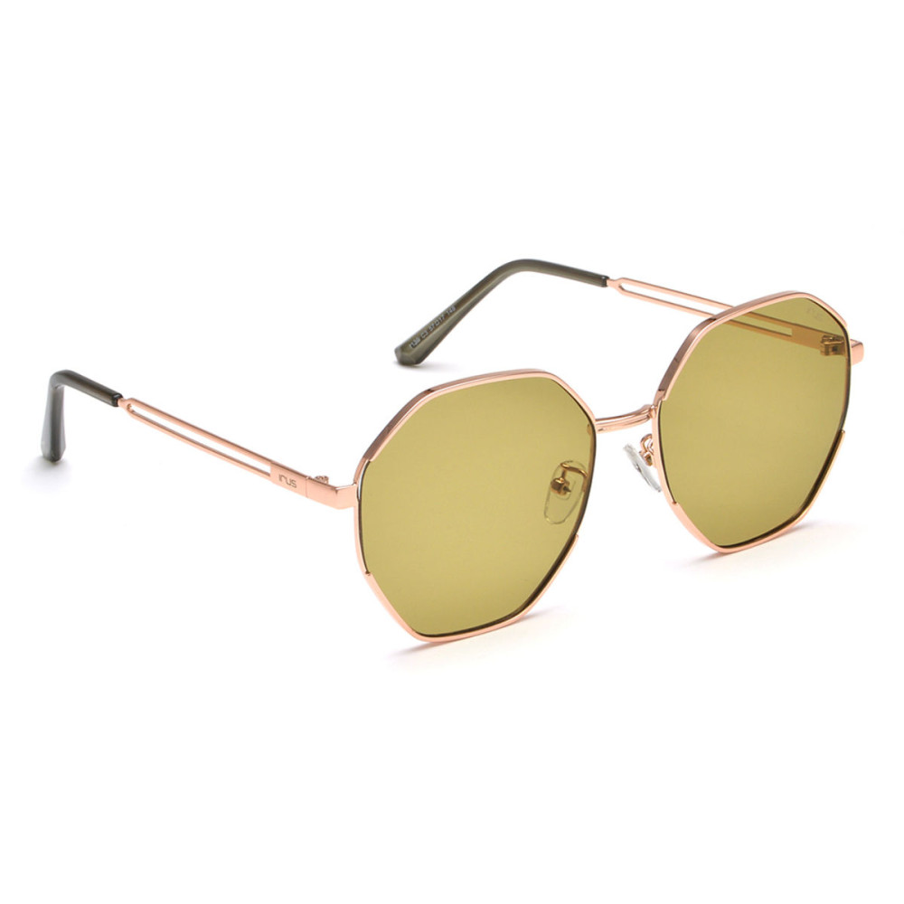 IRUS Unisex Gradient Blue Lens Sunglasses Full Frame Pilot Shape 53-17-138mm Sil
