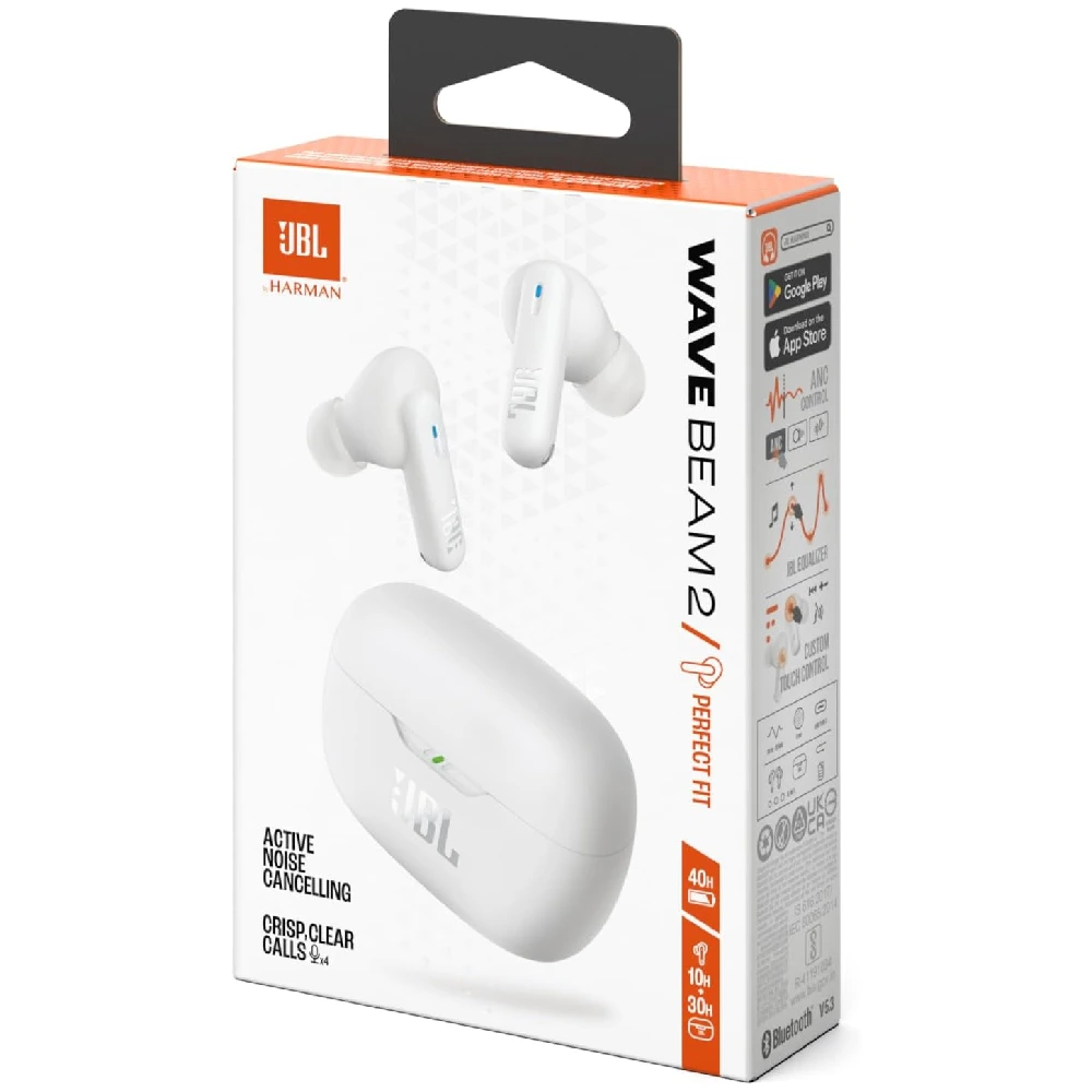 JBL Wave Beam 2 Adaptive Noise Cancelling True Wireless Earbuds - Smart Ambient,
