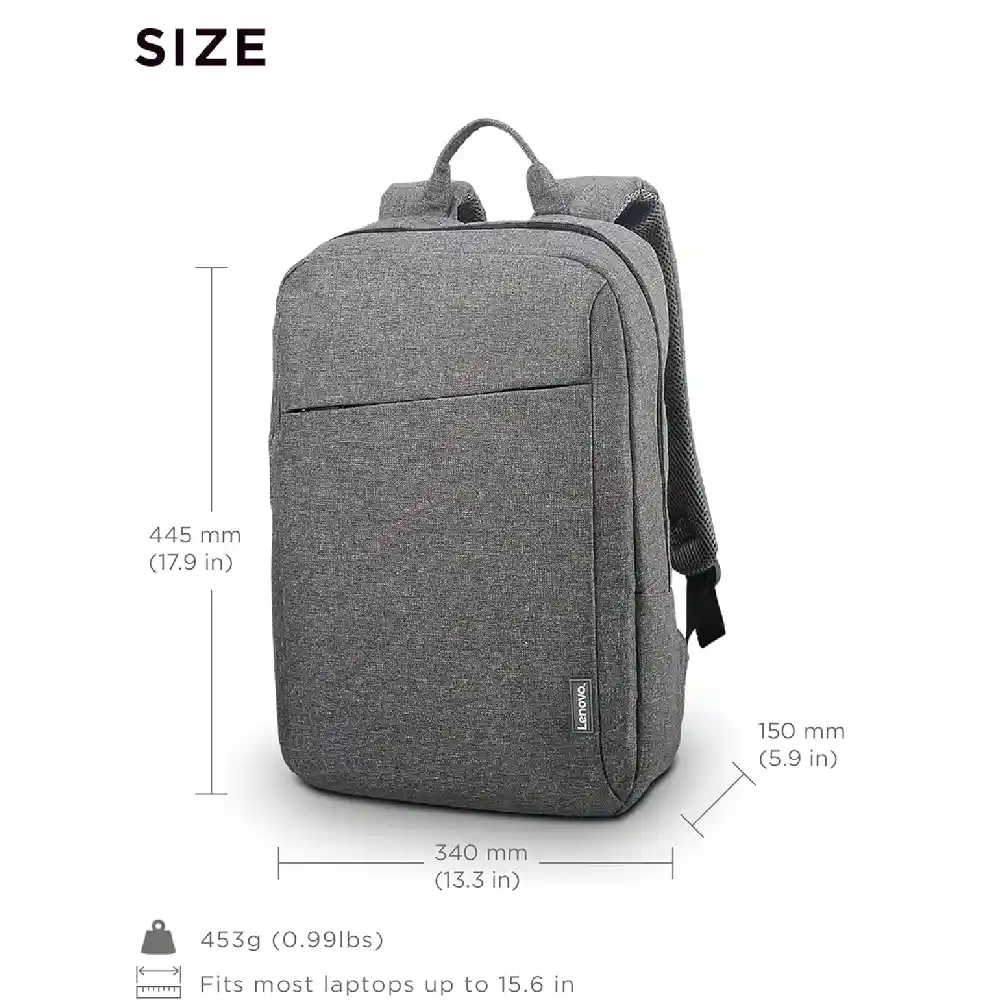 Lenovo B210 15.6 Inch Casual Laptop Backpack - Water-Repellent Lightweight Padde