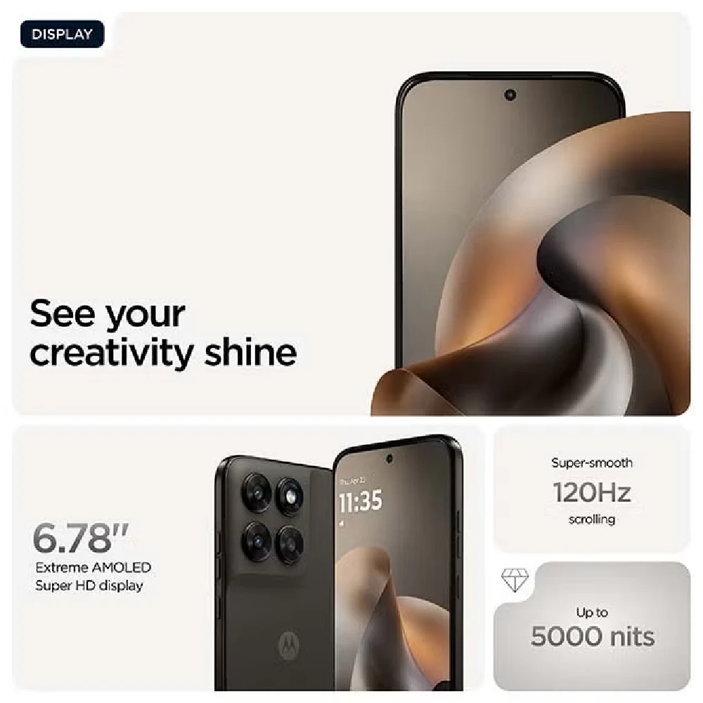 Motorola Moto G77 5G Dual SIM - 6.78 Inch AMOLED 120Hz Display, 8GB, 256GB, 108MP Camera, 5200mAh Battery, PANTONE Black Olive - Middle East Version - Image 3