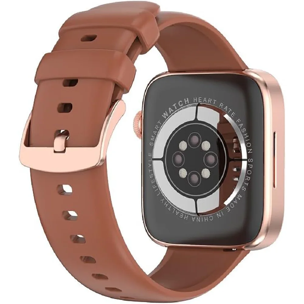 NUMBER DialFit Pro Max 1.91 Inch Bluetooth Calling Smartwatch GPS NFC Brown Stra