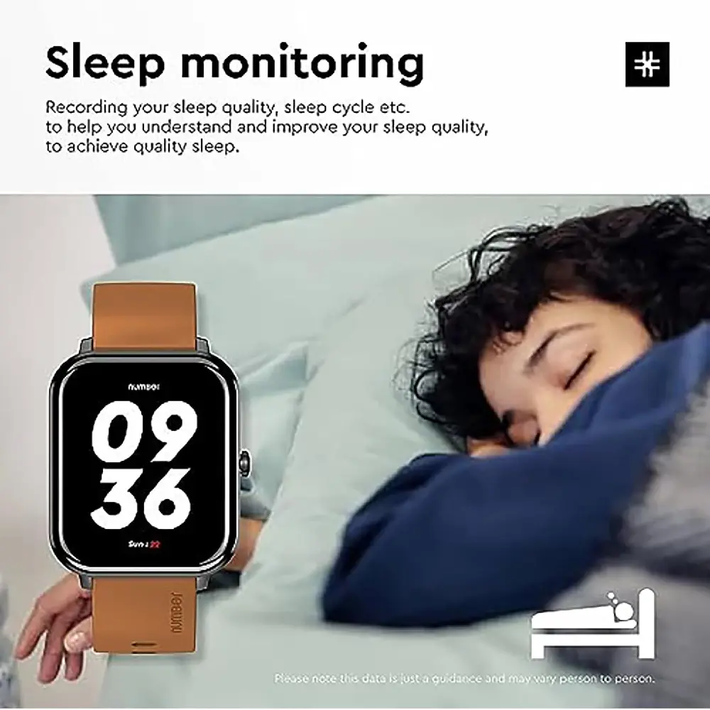 NUMBER Gold & Black Duo - DialFit Bluetooth Calling Smartwatch with 7 Days Batte