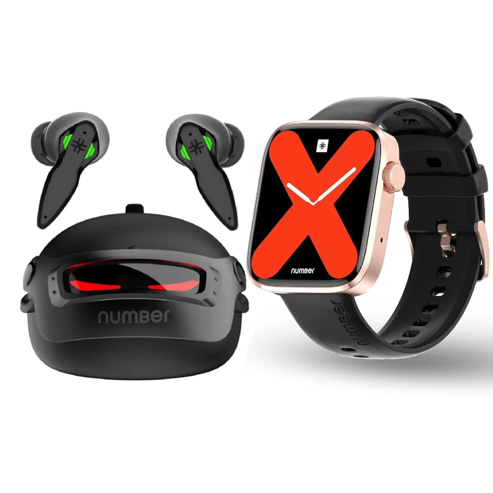 NUMBER DialFit Pro Max 1.91 Inch Bluetooth Calling Smartwatch GPS NFC Brown Stra