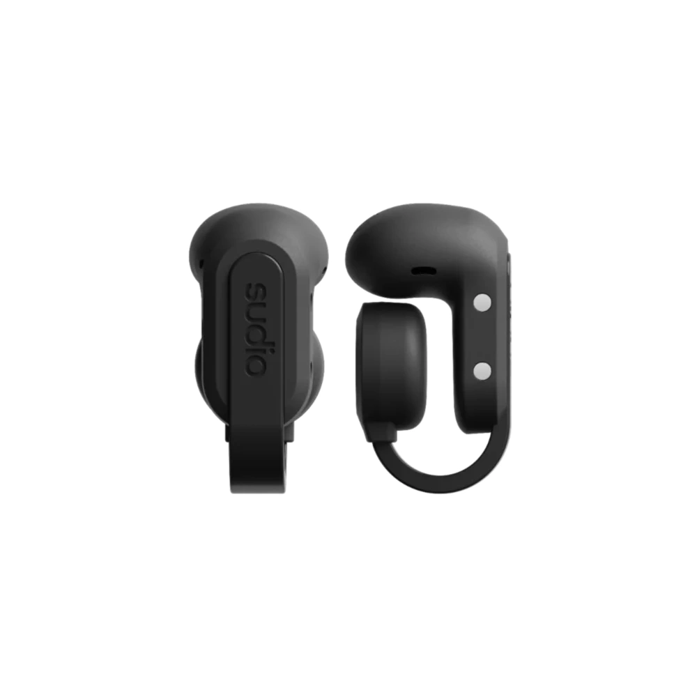 Sudio B3 Open-Ear Clip-On True Wireless Earbuds with Bluetooth 6.0, IPX4 Splash Resistance, 30 Hours Playtime, Touch Control, USB-C Charging, Black - B3BLK - Image 2