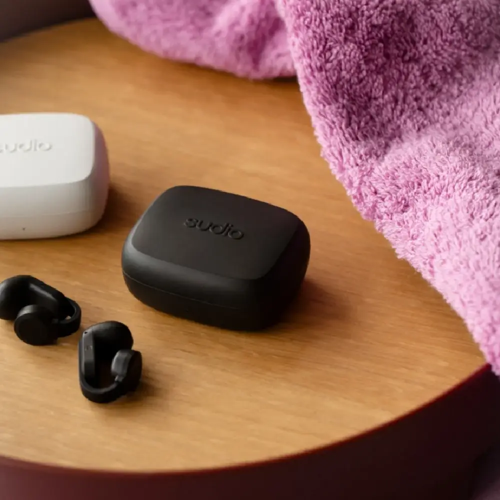 Sudio B3 Open-Ear Clip-On True Wireless Earbuds with Bluetooth 6.0, IPX4 Splash Resistance, 30 Hours Playtime, Touch Control, USB-C Charging, Black - B3BLK - Image 5