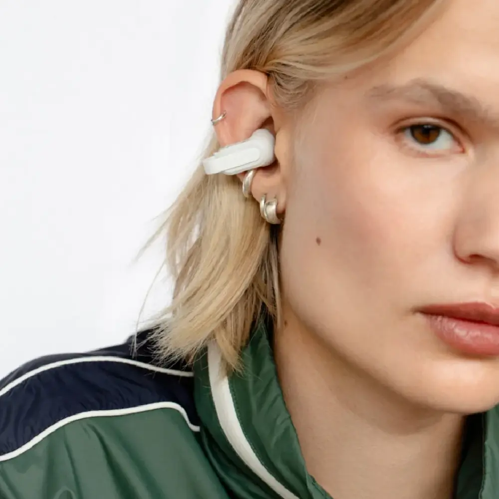 Sudio B3 Open-Ear Clip-On True Wireless Earbuds with Bluetooth 6.0, IPX4 Splash Resistance, 30 Hours Playtime, Touch Control, USB-C Charging, White - B3WHT - Image 4