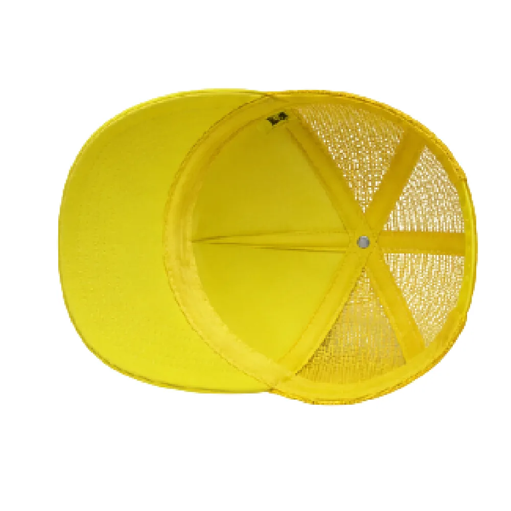 Toyland Brazil Football Fan Net Long Cap, Adjustable Breathable Mesh Hat, Unisex, Yellow - HC101 - Image 4