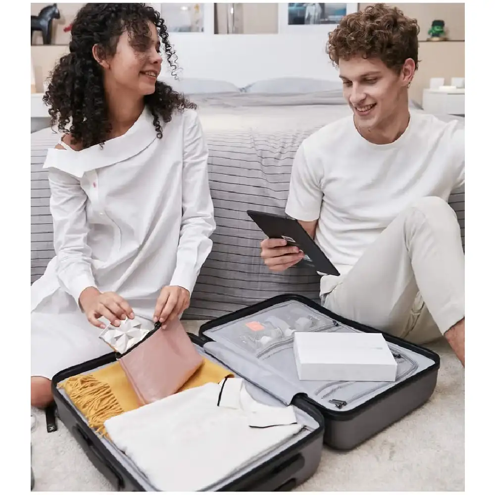 Xiaomi Luggage Classic Pro 20 Inch, 39L Polycarbonate Hard Shell Cabin Suitcase, Smooth Wheels, Anti-Burst Zipper, Black - 56870 - Image 5