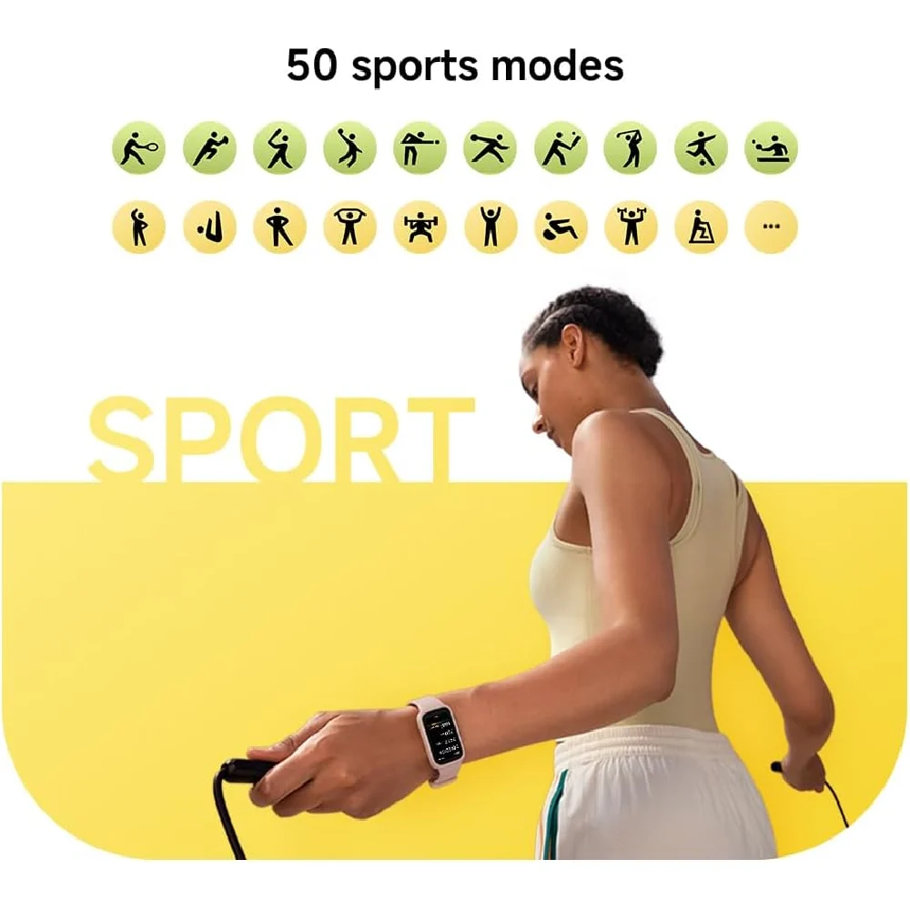 Xiaomi Smart Band 9 Active Pink Fitness Smart Band 1.47 inch TFT Display 50 Spor