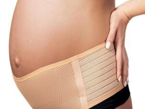 Adjustable Maternity Belly Band Pregnancy Support Belt with Soft and Breathable Compression for Back Pain Relief and Comfort