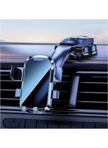 Dashboard Phone Holder,Powerful Vacuum Suction+Flexible Arm 360 Adjustable Car Phone Holder Mount Clip,Most Stable Phone Holder for Car Compatible with iPhone 14 Plus/Pro Max XR XPlus
