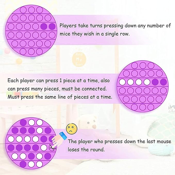 Pop Fidget Toy Push Pop Bubble Fidget Toy, Stress Relief and Anti-Anxiety Tools for Kids and Adults, Sensory Irritability Toy for Autism with Special Needs to Relieve Stress(Colorful) - Image 6