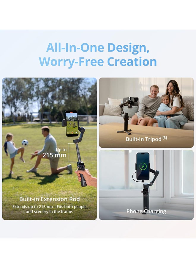 DJI Osmo Mobile 8 Gimbal Stabilizer for Phone, 3-Axis - Grey - Image 4