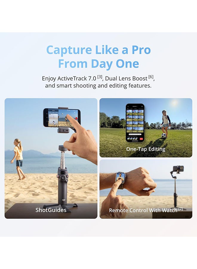 DJI Osmo Mobile 8 Gimbal Stabilizer for Phone, 3-Axis - Grey - Image 5