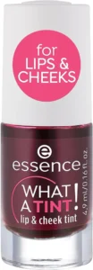 Essence WHAT A TINT! Lip and Cheek Tint | 01 Kiss from a Rose | Natural Finish | Long Lasting Vegan Formula | Lightweight Organic Tint for Lips and Cheeks | Cruelty Free Makeup | 4.9 ml (Pack of 1)