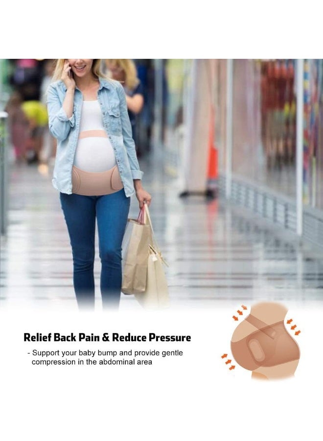 Maternity Belt - Care Breathable Abdomen Support and Pelvic Support - Comfortable Belly Band for Pregnancy 3-in-1 Maternity Support Belt for Back Pain Relief, Premium Pregnancy Belt (Black, XXL) - Image 3