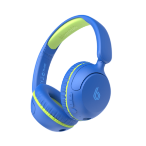 Blupebble Bounce 2-in-1 Wireless & Wired On-Ear Kids Headphones with Microphone – Blue – BP-KDBOUNCE-BL