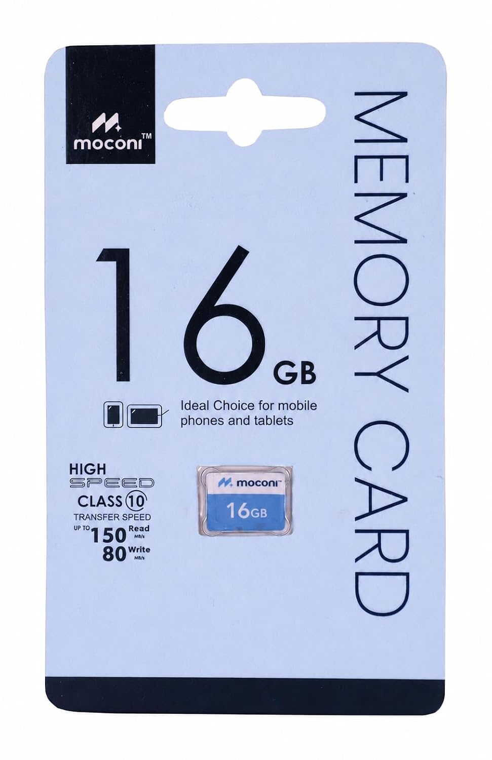 Moconi™ 16GB Memory Card Grade A1 Class 10, Up to 30 Mbps Reading & 60 Mbps Writing Speed with High Performance of Data Transfer (16, GB) - Image 2