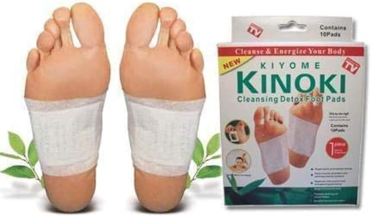 Kinoki 10 Piece Cleansing Detox Foot Patches - Image 3