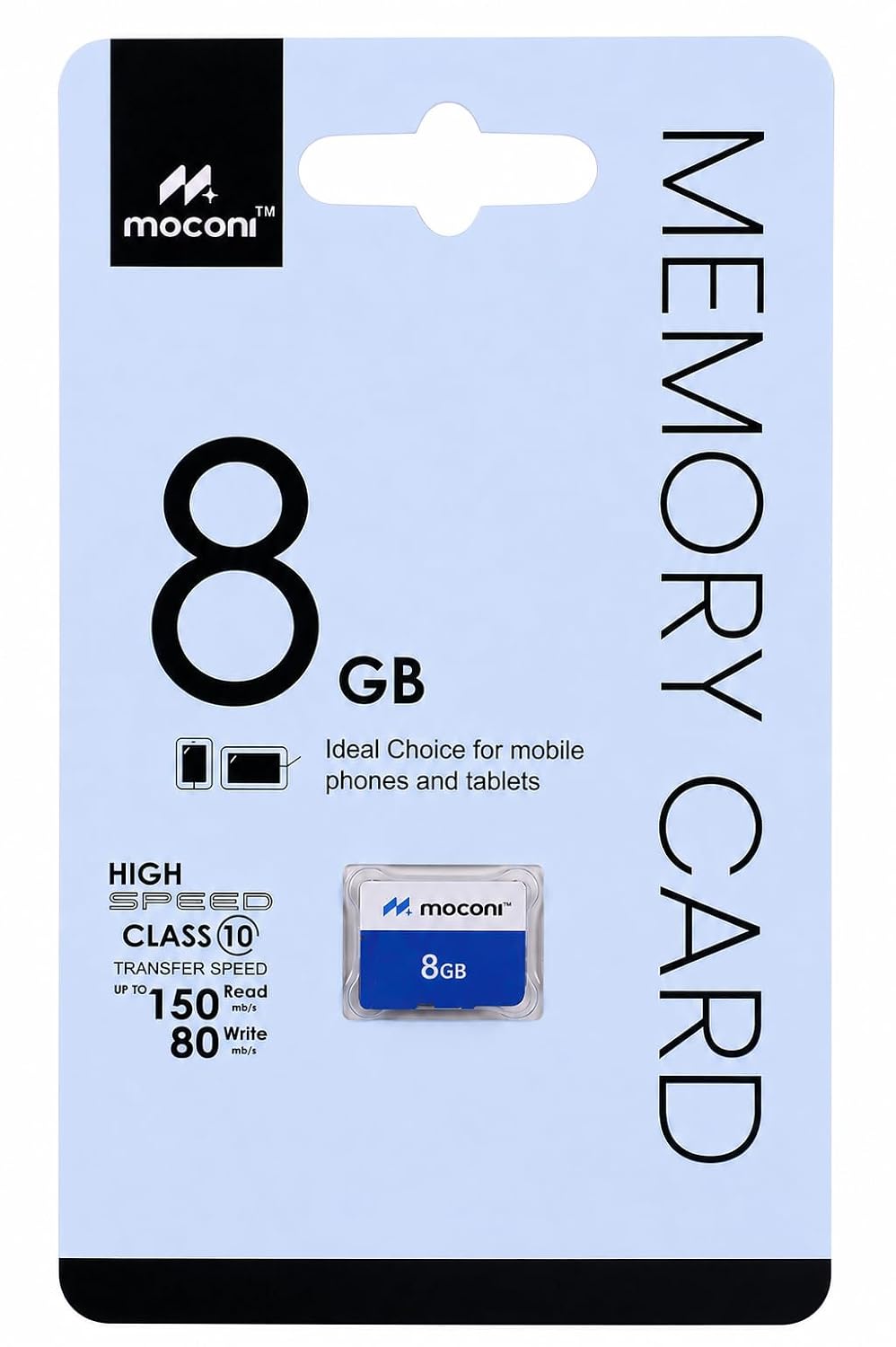 Moconi™ Memory Card 8GB Class 10, Up to 25 Mbps Reading & 40 Mbps Writing Speed with High Performance of Data Transfer (8 GB) - Image 2