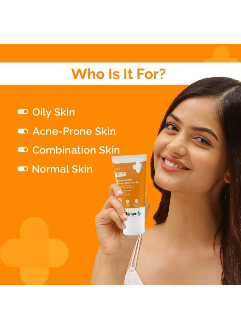 1% Hyaluronic Sunscreen SPF 50 Aqua Gel, PA++++, Lightweight, No white-cast for Broad Spectrum And Blue Light Protection for Oily, Dry, Acne-prone Skin - 80g - Image 2