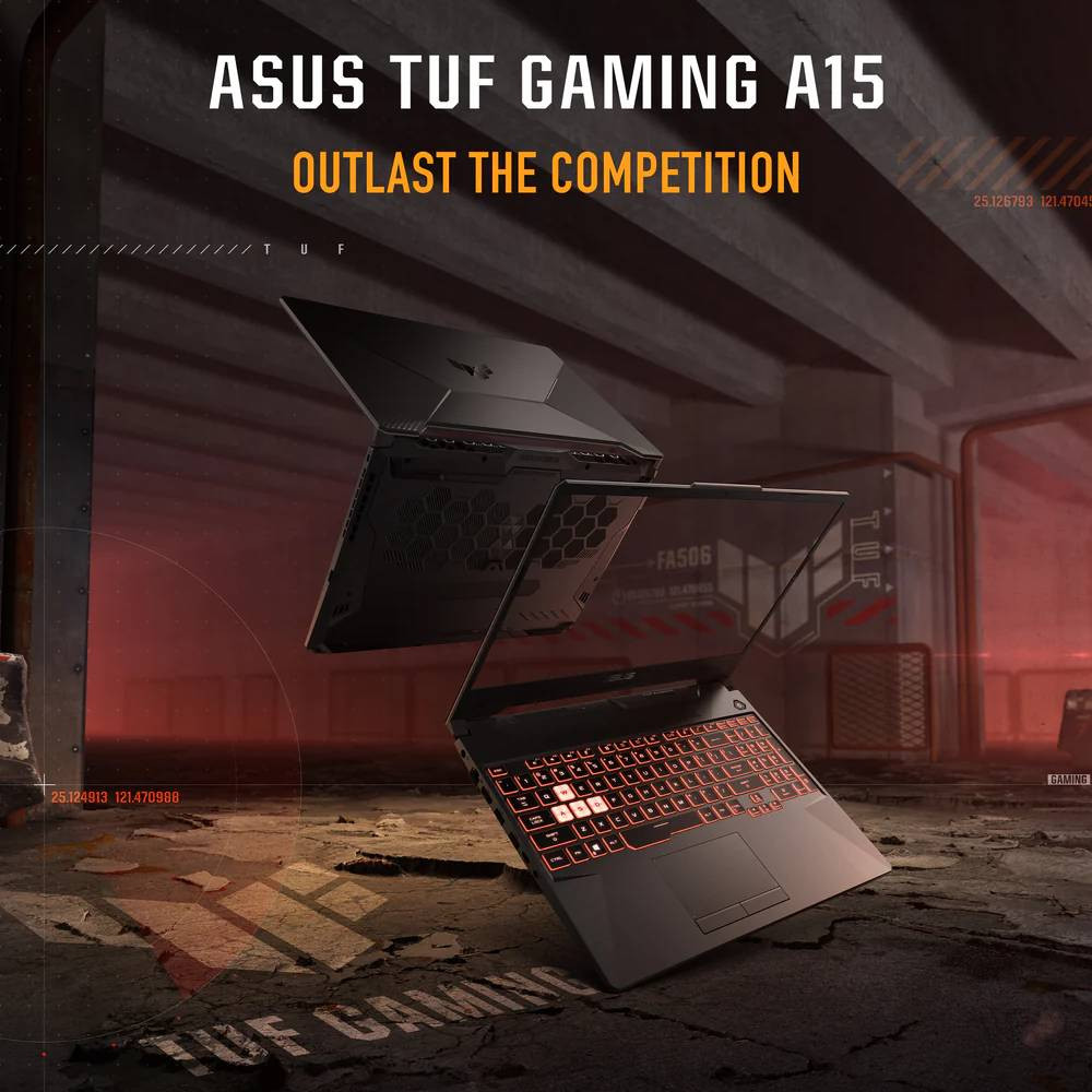 ASUS TUF Gaming A15 FA506NCR-HN044W 15.6 Inch 144Hz Laptop AMD Ryzen 7 7435HS 16GB RAM 512GB SSD NVIDIA RTX 3050 4GB Graphics Windows 11 Home Graphite Black - Image 5