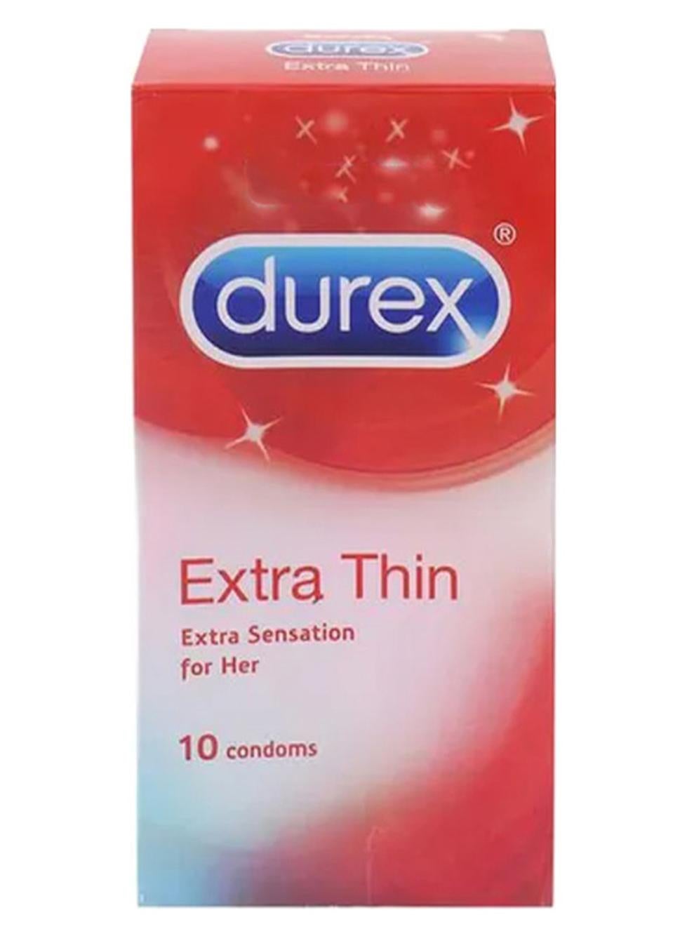 Durex Condoms Combo (Extra Thin 10s, Extra Dots 10s)