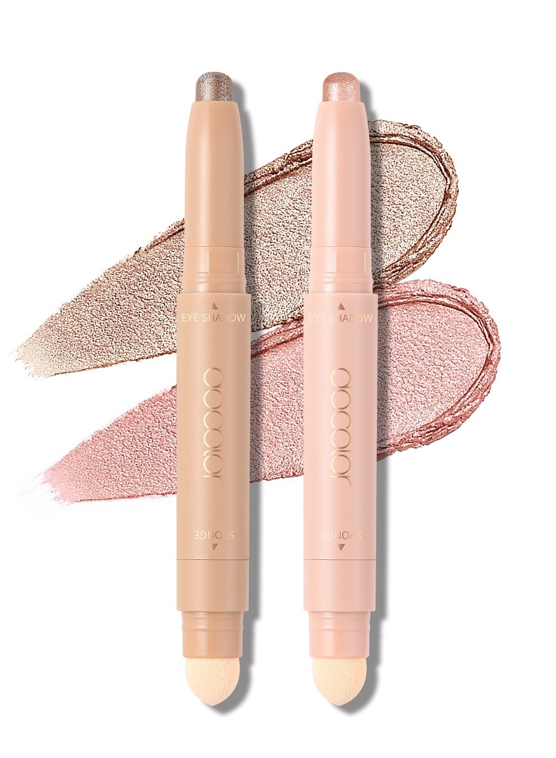 2 Pcs Double-Ended Eyeshadow Sticks – Crease-Proof & Waterproof for All-Day Wear - Image 2