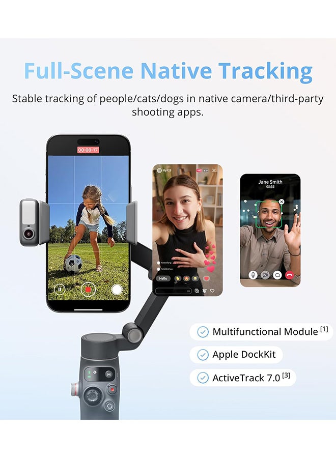 DJI Osmo Mobile 8 Gimbal Stabilizer for Phone, 3-Axis - Grey - Image 2